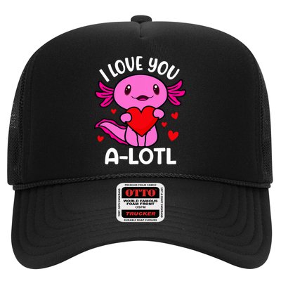 Valentines Day I Love You Alotl Axolotl Hat