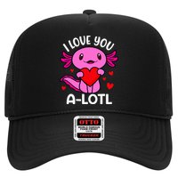 Valentines Day I Love You Alotl Axolotl Hat