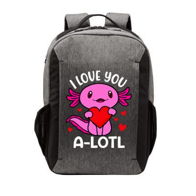 Valentines Day I Love You Alotl Axolotl Vector Backpack
