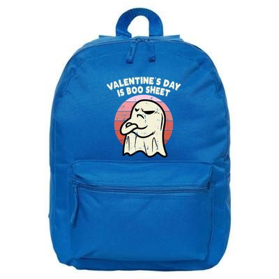 Valentines Day Is Boo Sheet Ghost Anti Valentine Gift 16 in Basic Backpack