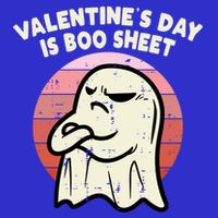 Valentines Day Is Boo Sheet Ghost Anti Valentine Gift 16 in Basic Backpack