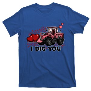 Valentines Day I Dig You Construction Dumping Dump Truck Cool Gift T-Shirt