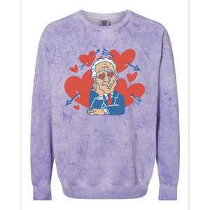 Valentine's Day Joe Biden Funny Colorblast Crewneck Sweatshirt