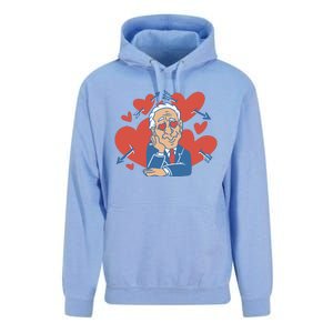 Valentine's Day Joe Biden Funny Unisex Surf Hoodie