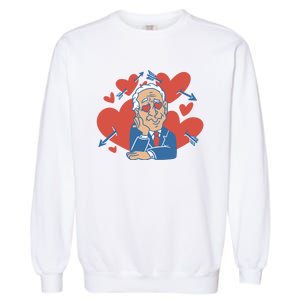 Valentine's Day Joe Biden Funny Garment-Dyed Sweatshirt