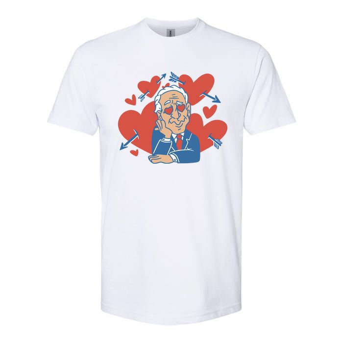 Valentine's Day Joe Biden Funny Softstyle CVC T-Shirt