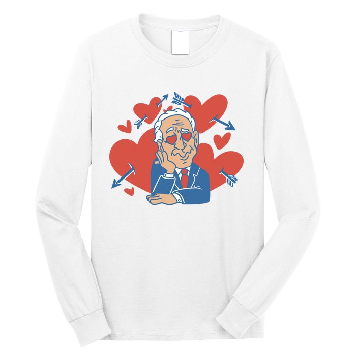 Valentine's Day Joe Biden Funny Long Sleeve Shirt