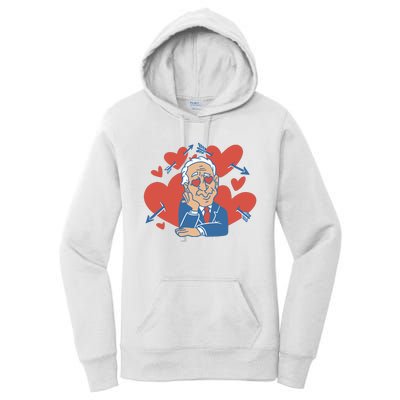 Valentine's Day Joe Biden Funny Women's Pullover Hoodie