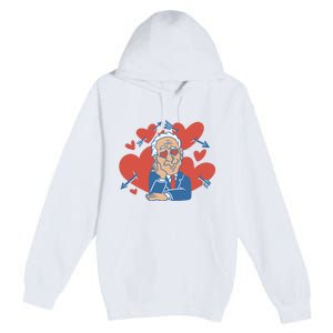 Valentine's Day Joe Biden Funny Premium Pullover Hoodie