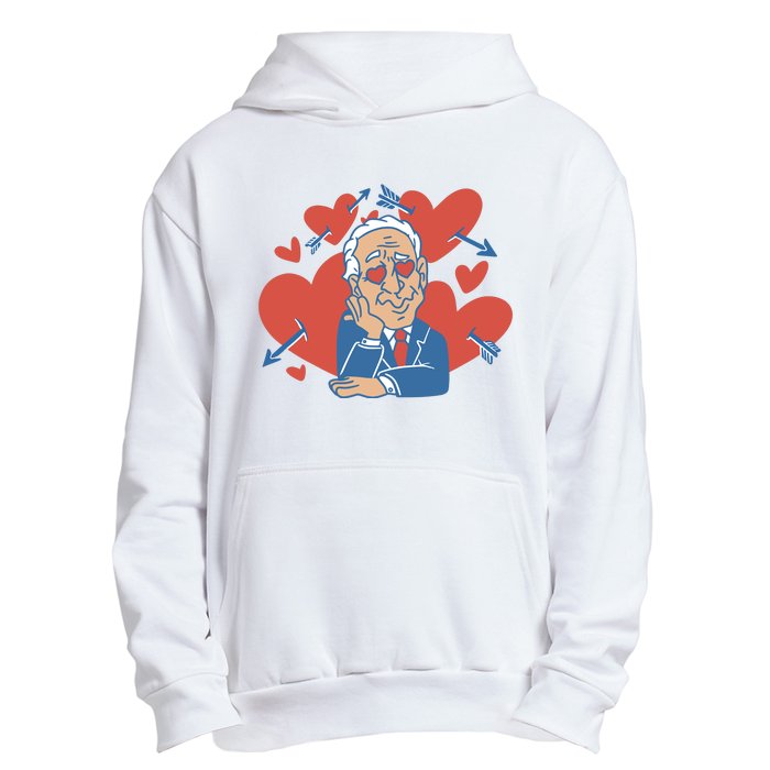 Valentine's Day Joe Biden Funny Urban Pullover Hoodie