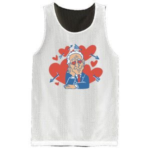 Valentine's Day Joe Biden Funny Mesh Reversible Basketball Jersey Tank