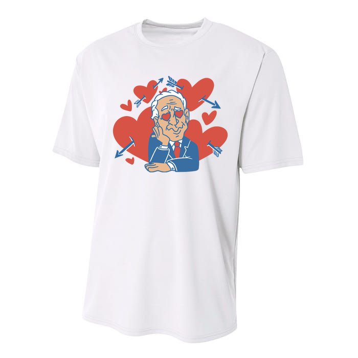 Valentine's Day Joe Biden Funny Performance Sprint T-Shirt