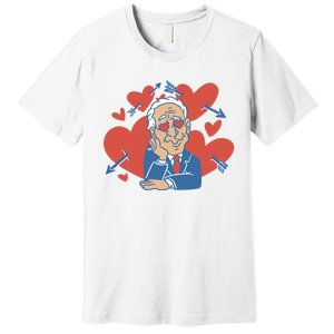 Valentine's Day Joe Biden Funny Premium T-Shirt