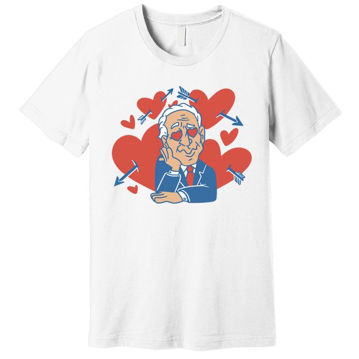 Valentine's Day Joe Biden Funny Premium T-Shirt