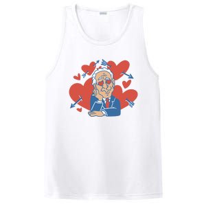 Valentine's Day Joe Biden Funny PosiCharge Competitor Tank