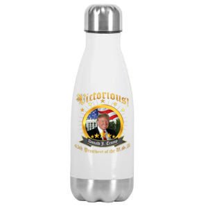 Victorious Donald J Trump President Election Stainless Steel Insulated Water Bottle