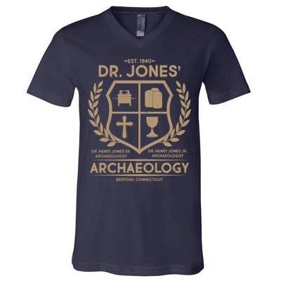 Vintage Dr. Jones Archaeology EST 1940 V-Neck T-Shirt