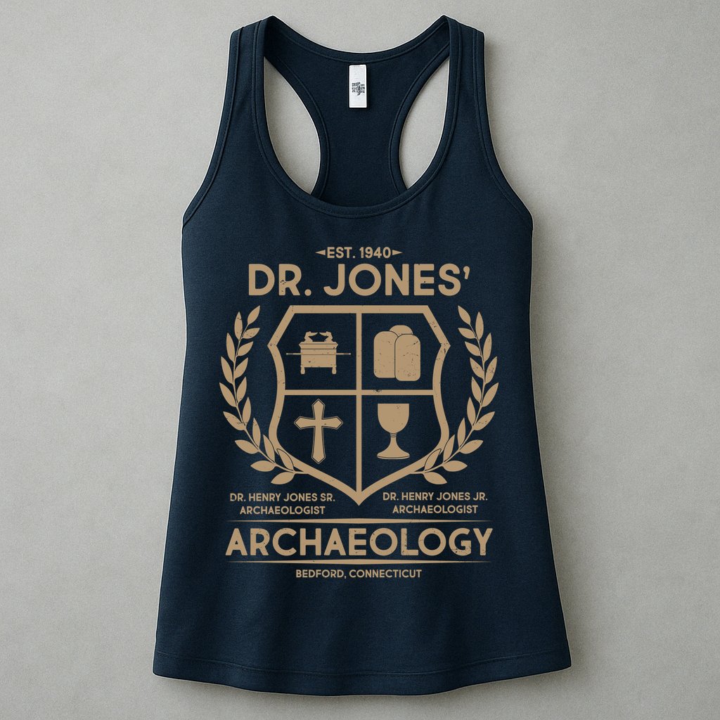 Vintage Dr. Jones Archaeology EST 1940 Womens Tank Top