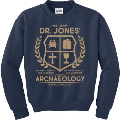 Vintage Dr. Jones Archaeology EST 1940 Kids Sweatshirt