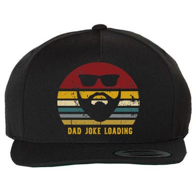 Vintage Dad Joke Loading Rad Jokes Funny Dads Gift Wool Snapback Cap