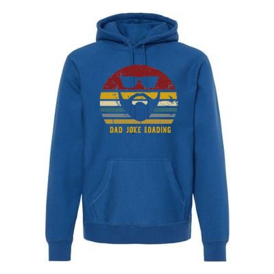 Vintage Dad Joke Loading Rad Jokes Funny Dads Gift Premium Hoodie