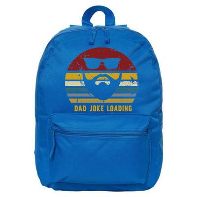 Vintage Dad Joke Loading Rad Jokes Funny Dads Gift 16 in Basic Backpack