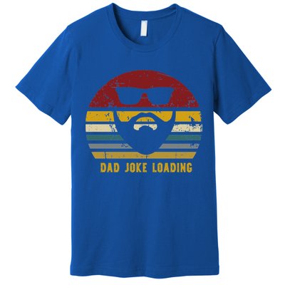 Vintage Dad Joke Loading Rad Jokes Funny Dads Gift Premium T-Shirt