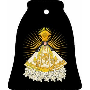 Virgen de Juquila Oaxaca, Mexico Ceramic Bell Ornament