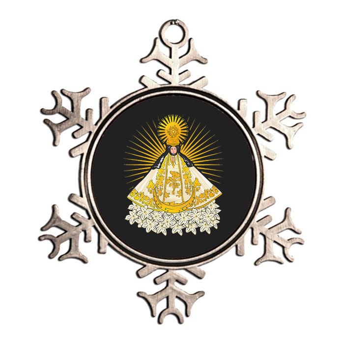 Virgen de Juquila Oaxaca, Mexico Metallic Star Ornament