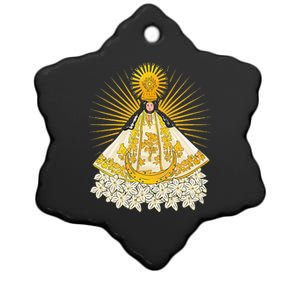 Virgen de Juquila Oaxaca, Mexico Ceramic Star Ornament