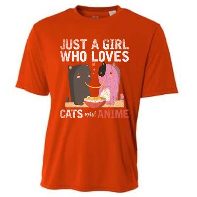 Valentines Day Kawaii Animal Pet Parent Ra Cat Anime Cute Gift Cooling Performance Crew T-Shirt