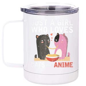 Valentines Day Kawaii Animal Pet Parent Ra Cat Anime Cute Gift 12 oz Stainless Steel Tumbler Cup