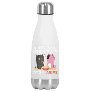 Valentines Day Kawaii Animal Pet Parent Ra Cat Anime Cute Gift Stainless Steel Insulated Water Bottle