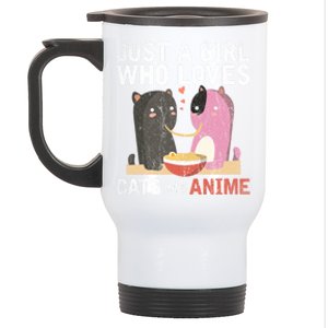 Valentines Day Kawaii Animal Pet Parent Ra Cat Anime Cute Gift Stainless Steel Travel Mug