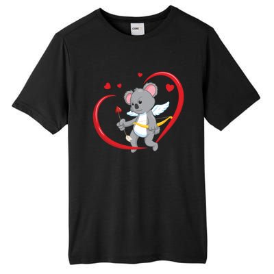 Valentines Day Koala Bear With Heart Arrow Cupid Koala Gift Tall Fusion ChromaSoft Performance T-Shirt