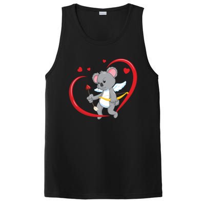 Valentines Day Koala Bear With Heart Arrow Cupid Koala Gift PosiCharge Competitor Tank