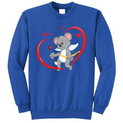 Valentines Day Koala Bear With Heart Arrow Cupid Koala Gift Sweatshirt