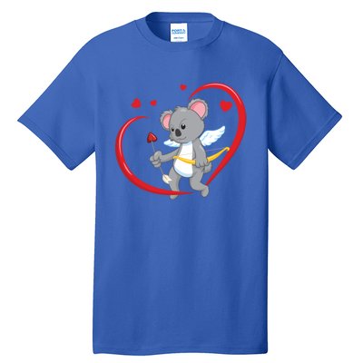 Valentines Day Koala Bear With Heart Arrow Cupid Koala Gift Tall T-Shirt