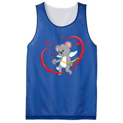 Valentines Day Koala Bear With Heart Arrow Cupid Koala Gift Mesh Reversible Basketball Jersey Tank