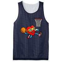 Valentines Day Kids Boys Men Heart Dunking Basketbal Mesh Reversible Basketball Jersey Tank