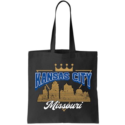 Vintage Distressed Kansas City Missouri City Skyline Bag