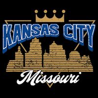 Vintage Distressed Kansas City Missouri City Skyline Womens T-Shirt