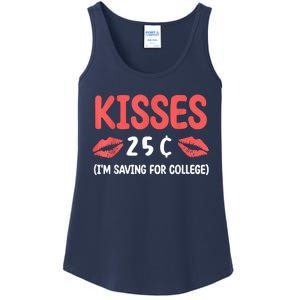 ValentineS Day Kisses 25 Cent IM Saving For College Ladies Essential Tank