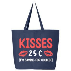 ValentineS Day Kisses 25 Cent IM Saving For College 25L Jumbo Tote