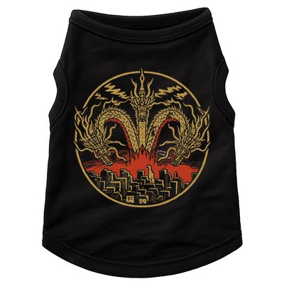 Vintage Dragon King Ghidorah Art Sunset Japanese Doggie Tank