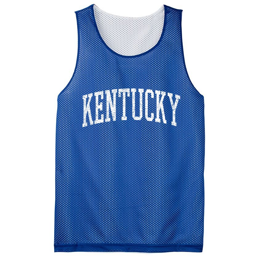 Varsity Distressed Kentucky Mesh Reversible Basketball Jersey Tank