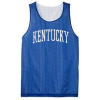 Varsity Distressed Kentucky Mesh Reversible Basketball Jersey Tank