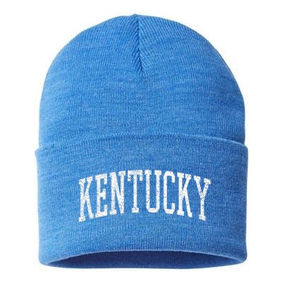 Varsity Distressed Kentucky Sustainable Knit Beanie