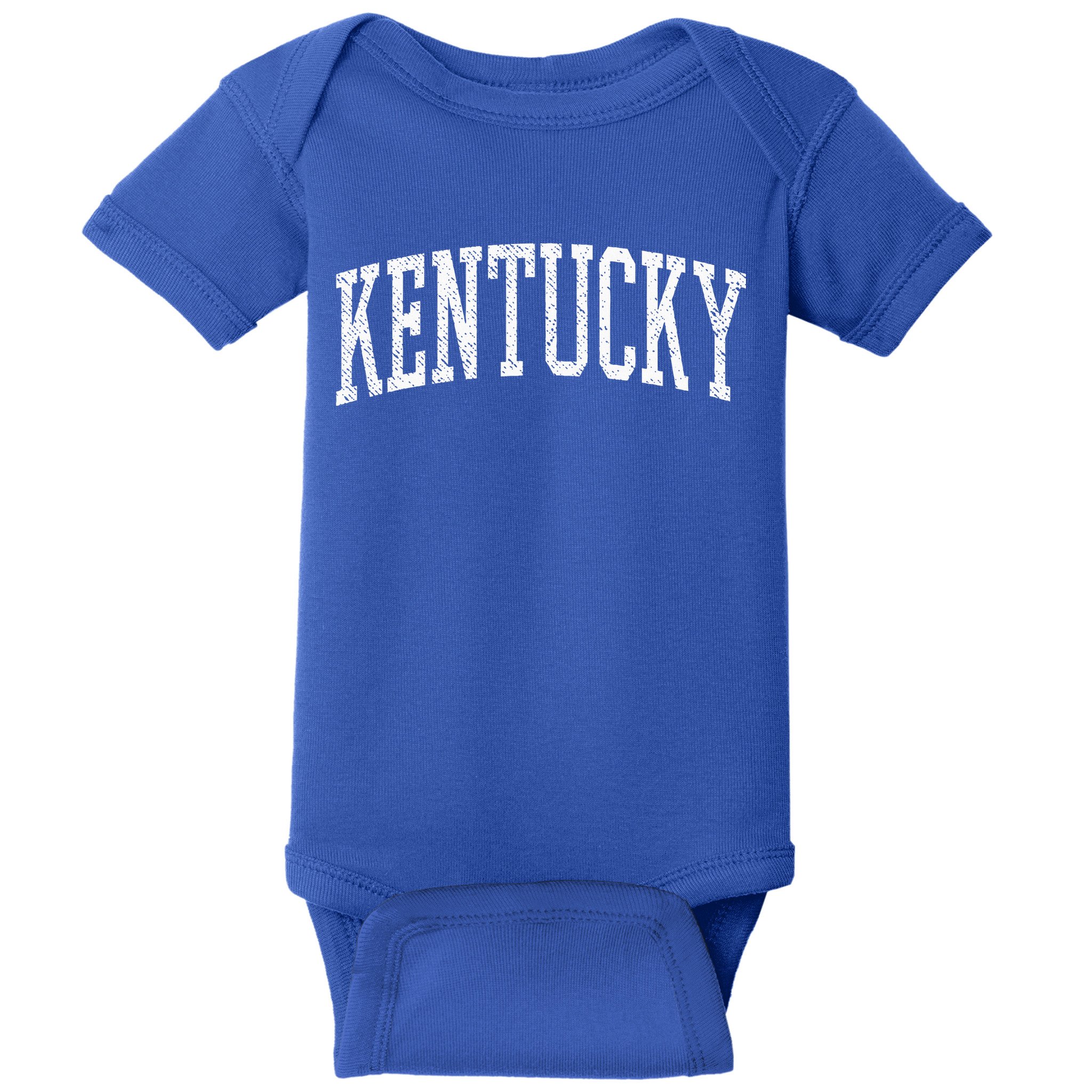Varsity Distressed Kentucky Baby Bodysuit