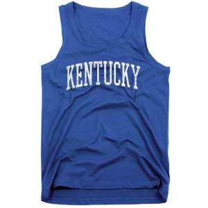 Varsity Distressed Kentucky Tank Top